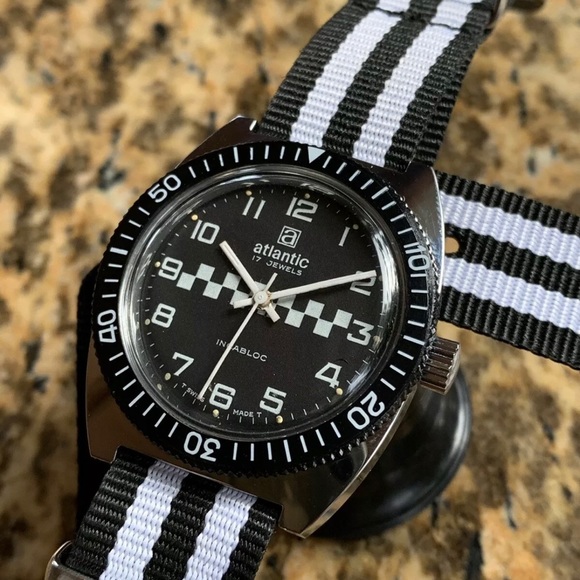 ✨VTG Men’s Atlantic Diver Racing Mechanical Swiss Watch - Picture 2 of 9